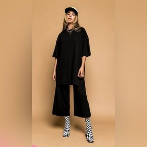 Dressed in LALA Black Oversized Pantsuit